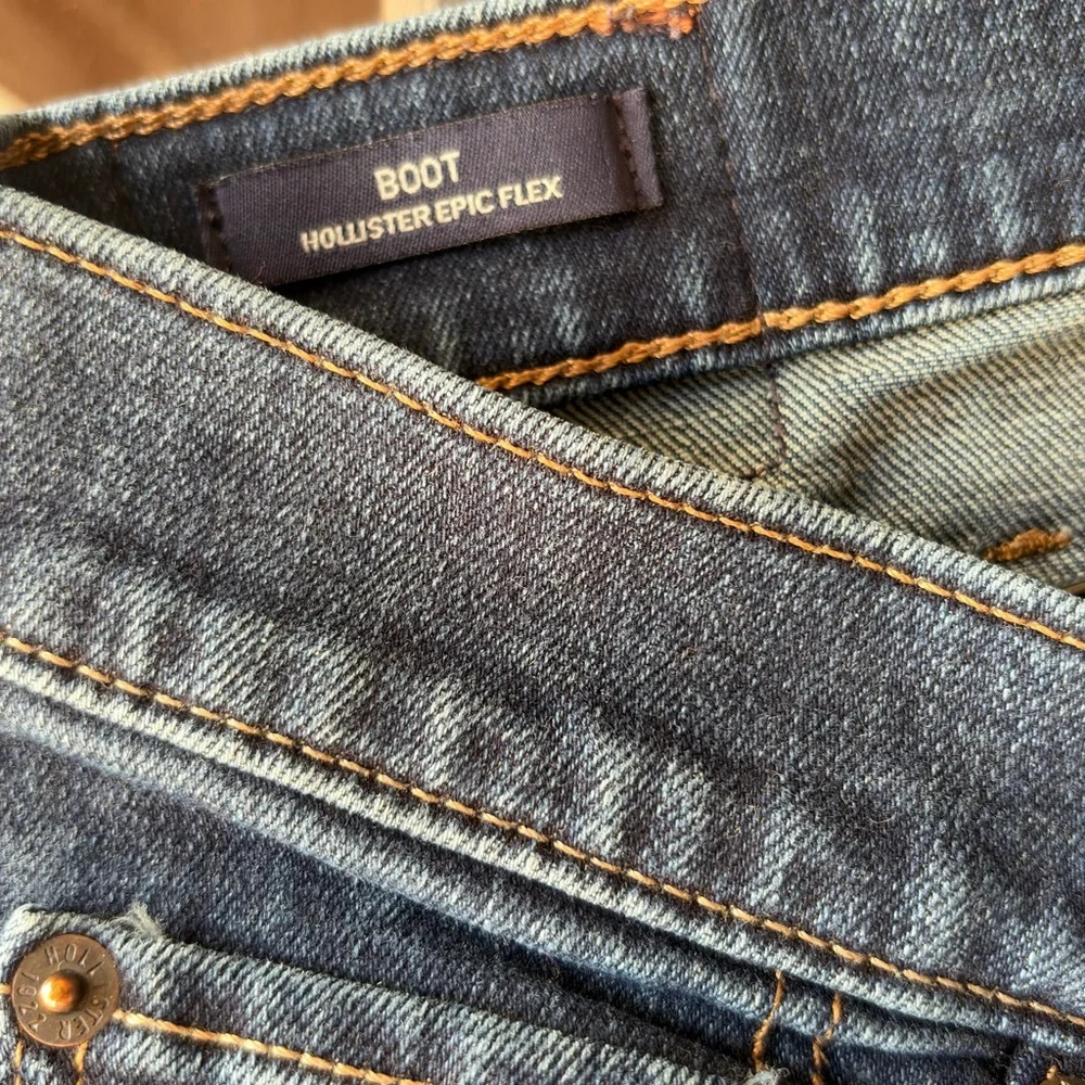 Hollister Men's Boot Blue Jeans 36X34 - Picture 2 of 3